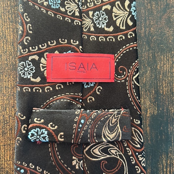 ISAIA men’s necktie. Handmade in Italy. - Picture 2 of 3